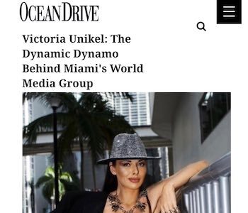 Ocean Drive magazine — Victoria Unikel